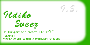 ildiko svecz business card